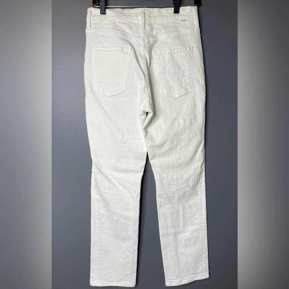 MOTHER High Wasted Hiker Hover White Denim Jeans. Size 28. New never worn. - Picture 3 of 4